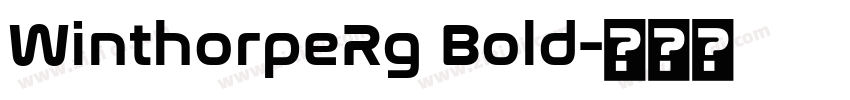 WinthorpeRg Bold字体转换 WinthorpeRg Bold字体转换